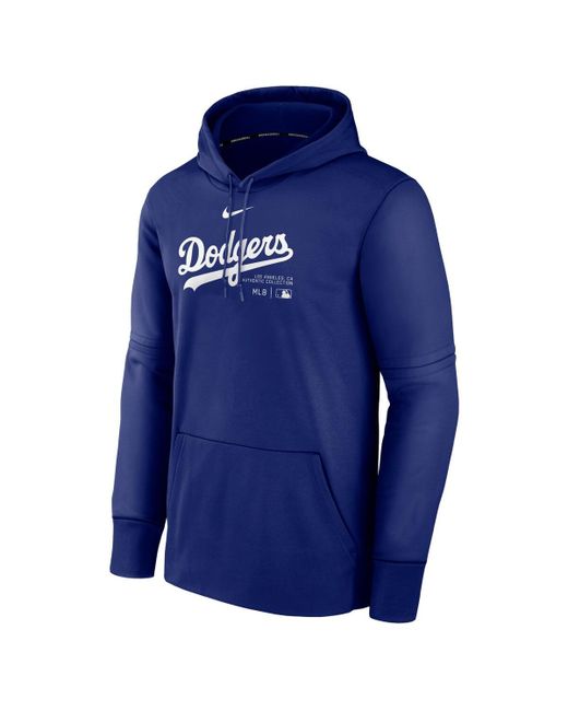 Nike Royal Los Angeles Dodgers Authentic Collection Practice Performance Pullover Hoodie