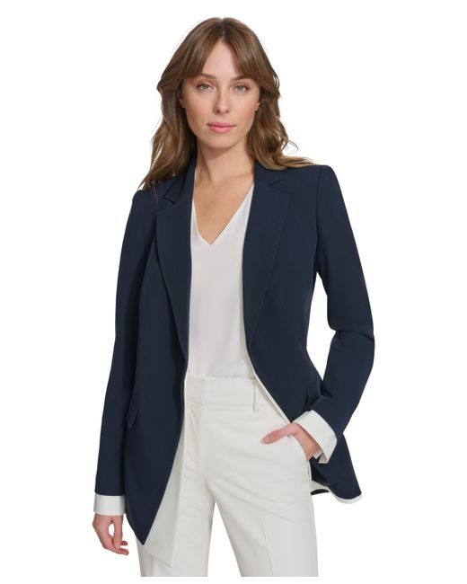 Tommy Hilfiger Layered-Look Notched Collar Jacket Ivory