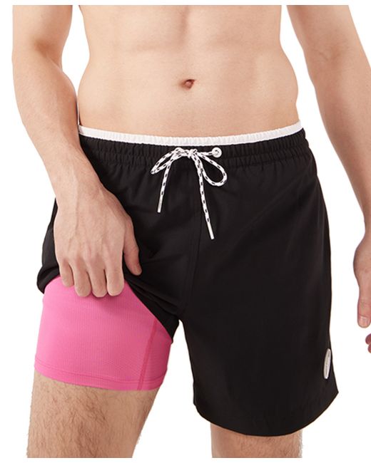 Chubbies The Capes Quick-Dry 5-1/2 Swim Trunks with Boxer-Brief Liner