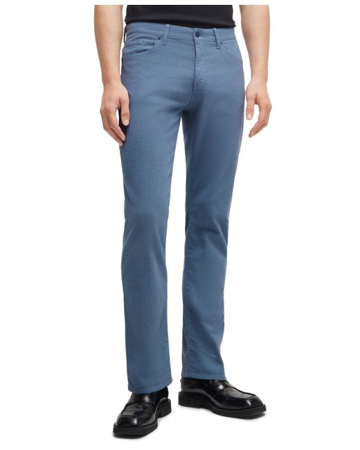 Hugo Boss Boss by Two-Tone Stretch Denim Slim-Fit Jeans