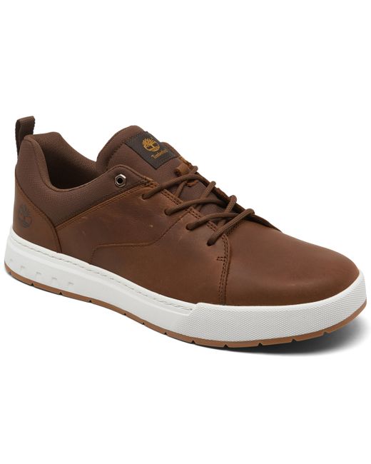 Timberland Maple Grove Leather Low Casual Sneakers from Finish Line