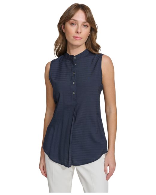 Tommy Hilfiger Stand-Collar Sleeveless Top