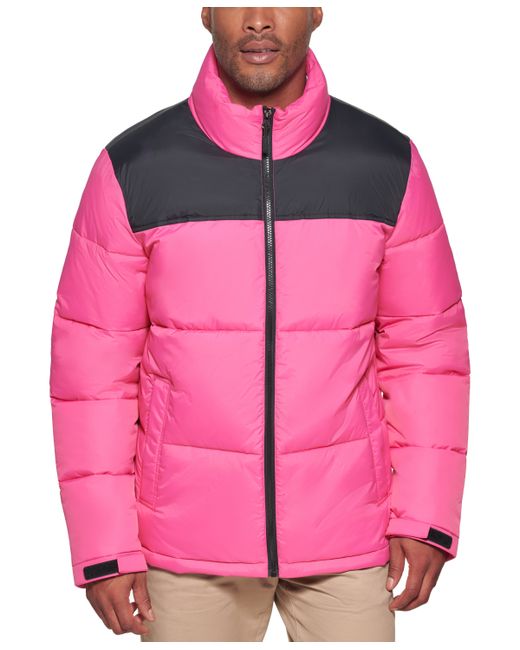 Club Room Colorblocked Quilted Full-Zip Puffer Jacket Created for
