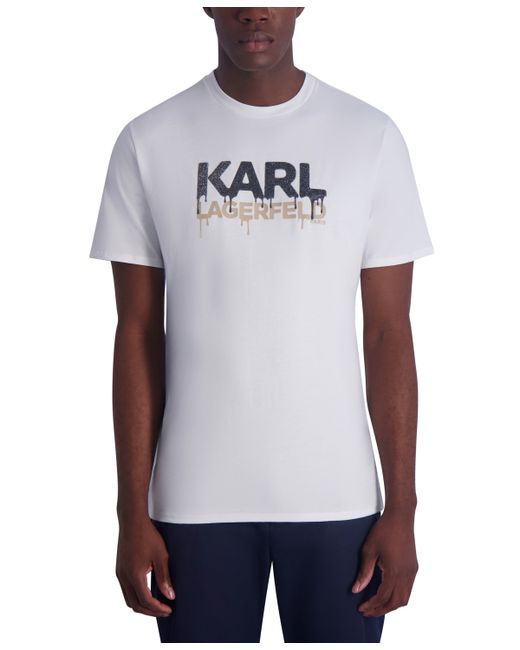 Karl Lagerfeld Drip Logo Graphic T-Shirt