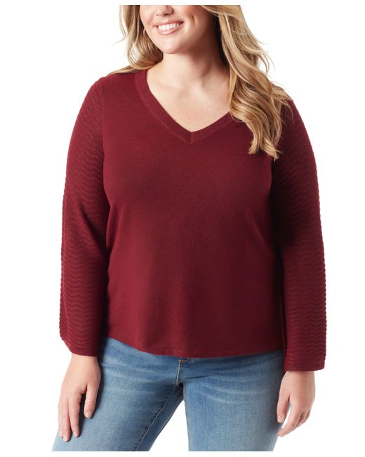 Jessica Simpson Trendy Plus Marietta Bell-Sleeve Sweater