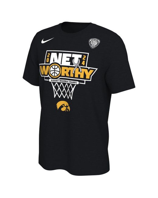 Nike Iowa Hawkeyes 2024 Ncaa Basketball Tournament March Madness Final Four Locker Room T-Shirt