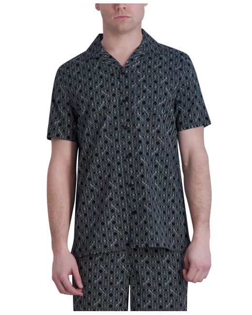 Karl Lagerfeld Woven Geometric Shirt Created for wht