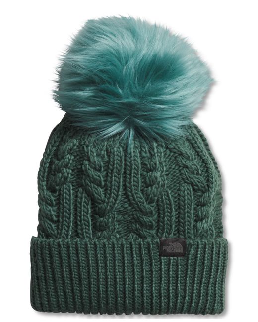 The North Face Oh Mega Cable Knit Pom Beanie