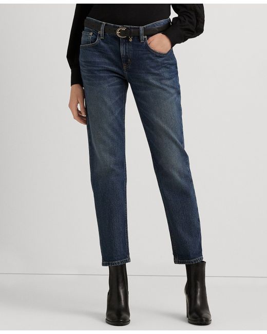 Lauren Ralph Lauren Relaxed Tapered Ankle Jeans