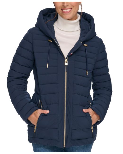 Tommy Hilfiger Stretch Hooded Packable Puffer Coat Created for