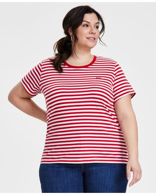 Levi's Trendy Plus Perfect Sandy Striped T-Shirt