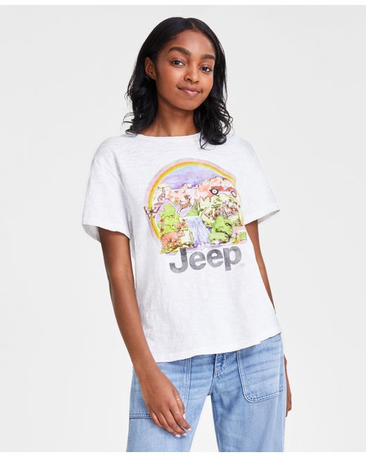 Lucky Brand Jeep Rainbow Cotton Boyfriend T-Shirt