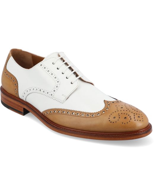 Taft Spectator Handcrafted Leather Brogue Wingtip Oxford Lace-up Dress Shoe
