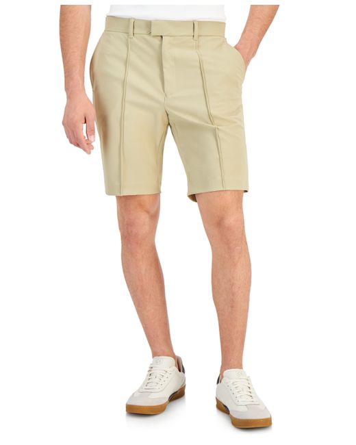 Alfani Alfatech Regular-Fit Pintucked 10 Suit Shorts Created for