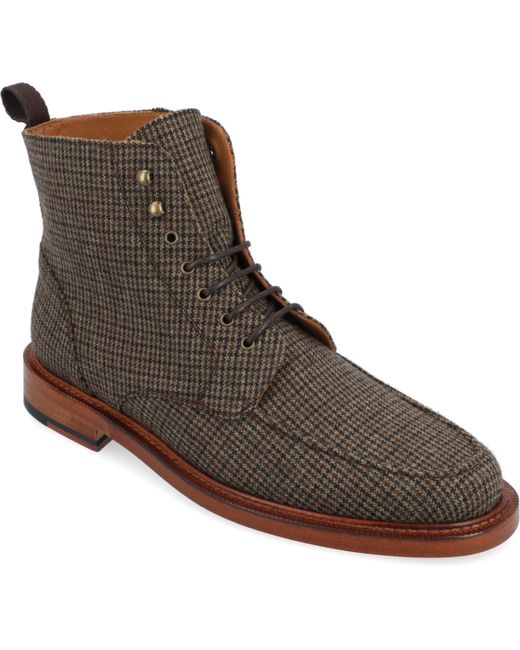 Taft Smith Moc Toe Wool Lace-up Boot