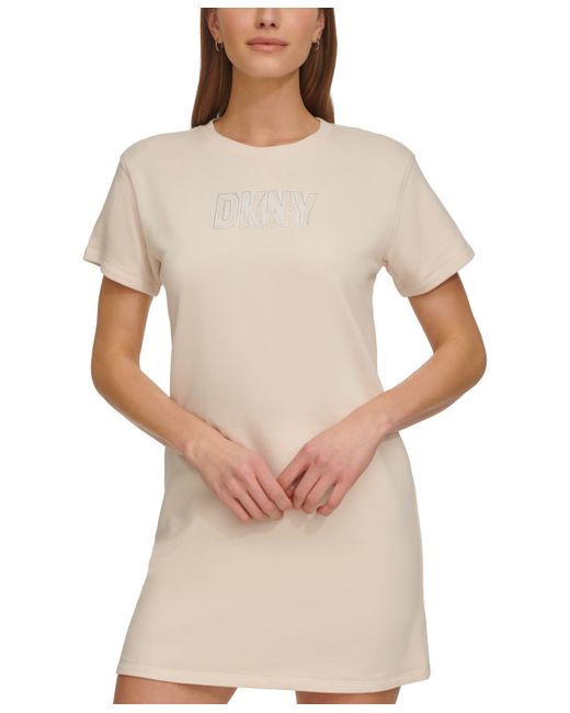 Dkny Short-Sleeve Long Logo T-Shirt Dress