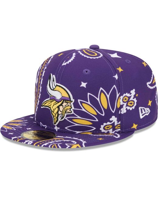 New Era Minnesota Vikings Paisley 59Fifty Fitted Hat