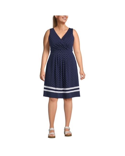 Lands' End Plus Fit and Flare Dress
