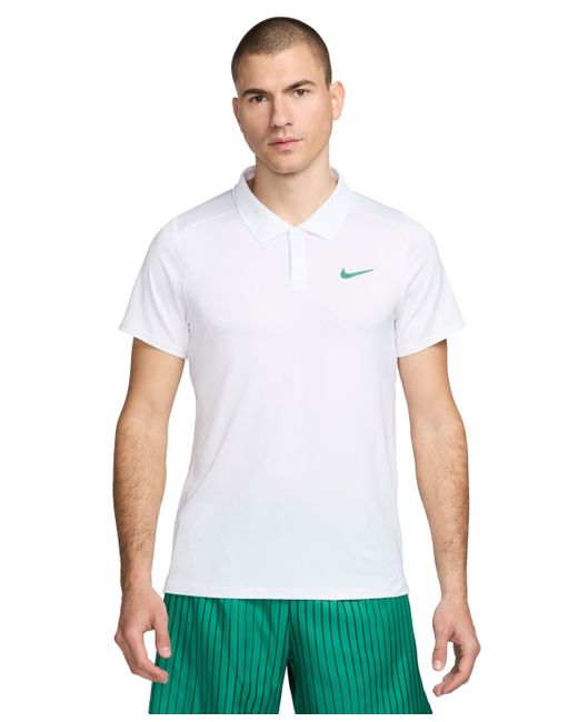 Nike NikeCourt Advantage Dri-fit Colorblocked Tennis Polo Shirt malachite