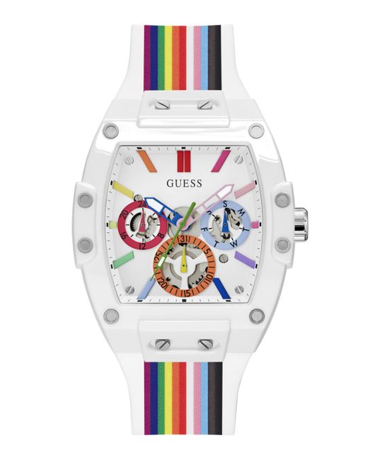 Guess Multi-Function Silicone Watch 42mm