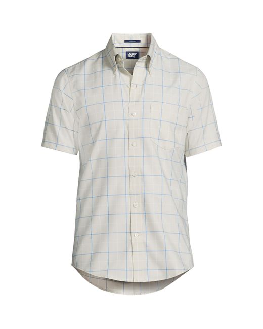 Lands' End Short Sleeve Traditional Fit No Iron Sportshirt