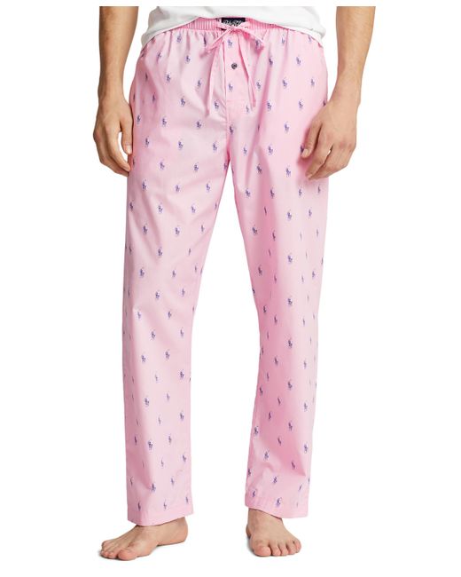 Polo Ralph Lauren Cotton Printed Pajama Pants HERTIAGE ROYAL AOPP