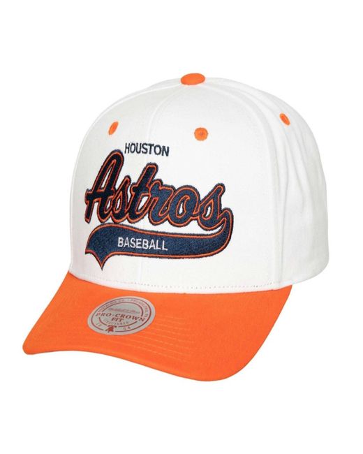 Mitchell & Ness Mitchell Ness Houston Astros Cooperstown Collection Tail Sweep Pro Snapback Hat