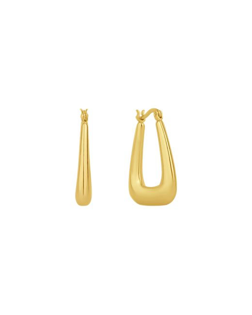 And Now This 18K Gold Plated or Silver Hoop Earring