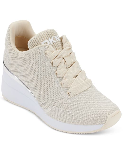 Dkny Parks Lace-Up Wedge Sneakers
