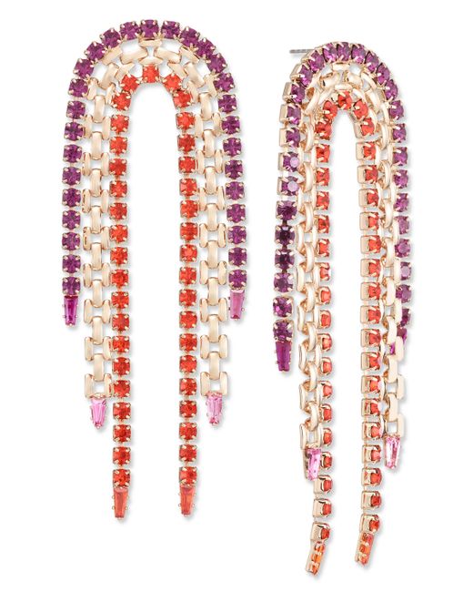 I.N.C. International Concepts Crystal Chain Looped Statement Earrings Created for