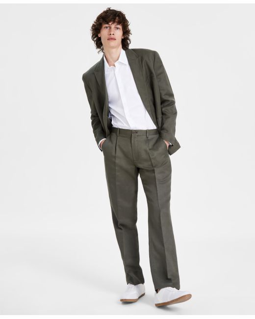I.N.C. International Concepts Straight-Fit Linen Pants Created for
