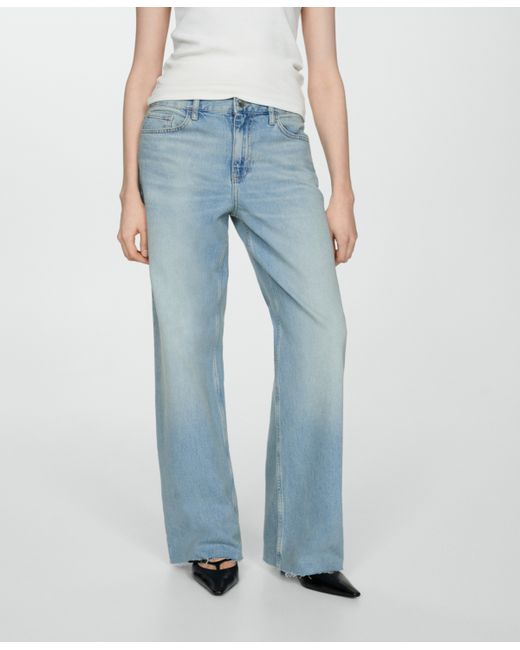 Mango Mid-Rise Straight Jeans