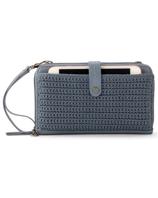 The Sak Iris Crochet Leather Smartphone Convertible Crossbody Wallet