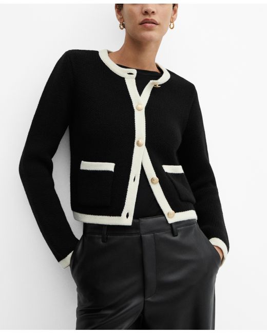 Mango Knitted Buttoned Jacket