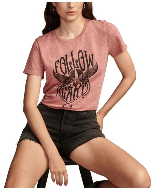 Lucky Brand Follow Your Heart Graphic Tee