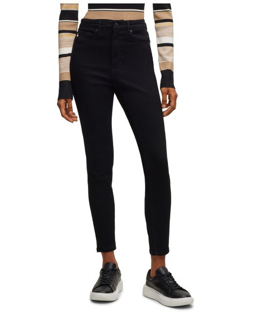 Hugo Boss Boss by High-Waisted Cropped Jeans