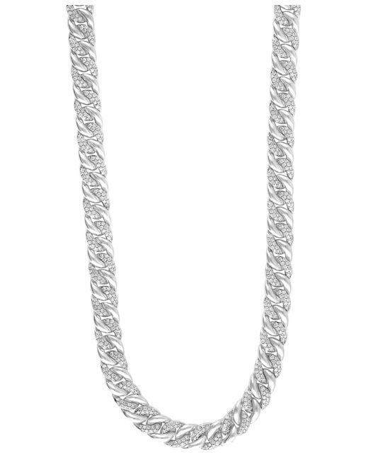 Macy's Diamond Curb Link Chain 22 Statement Necklace 5 ct. t.w. Sterling