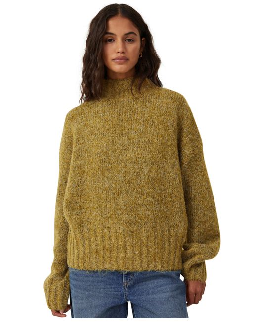 Cotton On Luxe Mock Neck Pullover Sweater