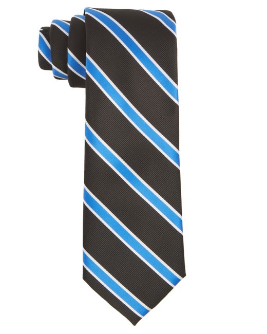 Tayion Collection Royal Blue White Stripe Tie