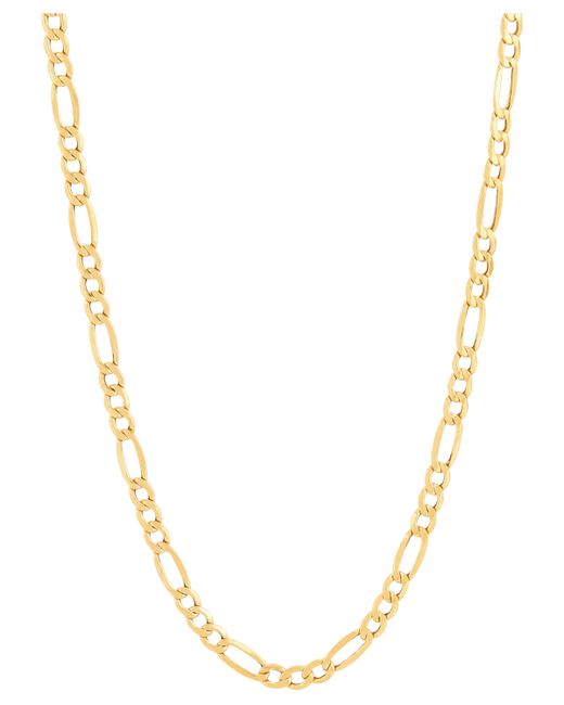 Italian Gold Polished Figaro Link 22 Chain Necklace 3.9mm 10k Gold
