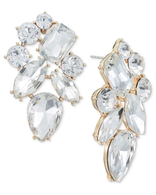 I.N.C. International Concepts Tone Crystal Cluster Drop Earrings Created for
