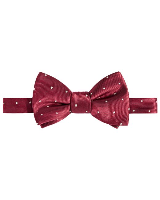 Tayion Collection Crimson Cream Dot Bow Tie