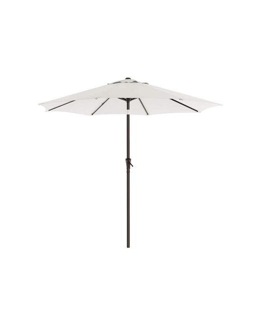 Slickblue Outdoor Table Umbrella Sun Shade Octagonal Polyester Canopy with Tilt and Crank Mechanism