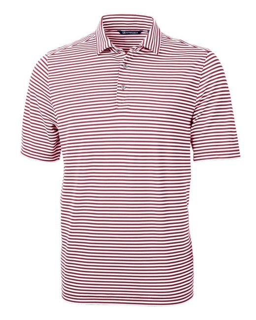 Cutter and Buck Virtue Eco Pique Stripe Recycled Polo Shirt