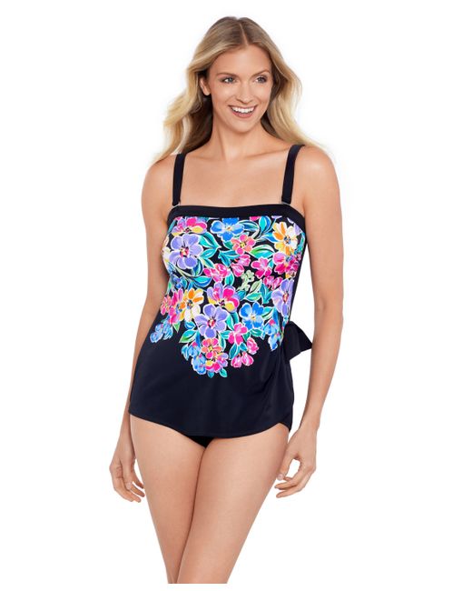 Shapesolver By Penbrooke ShapeSolver Bandeau Sarong One-Piece Swimsuit