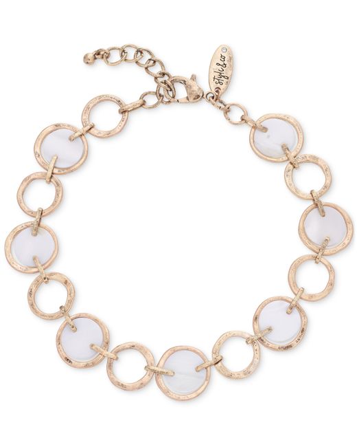 Style & Co Circle Rivershell Ankle Bracelet Created for