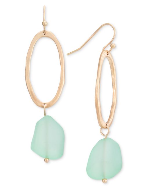 Style & Co Open Oval Stone Drop Earrings Created for