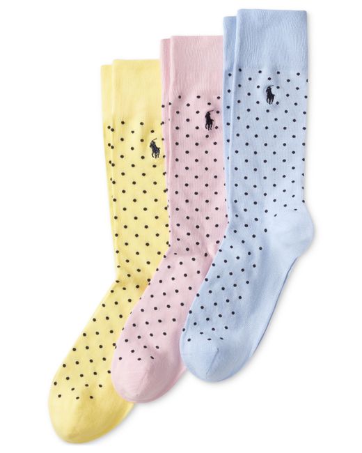 Polo Ralph Lauren Dotted Dress Socks 3-Pack