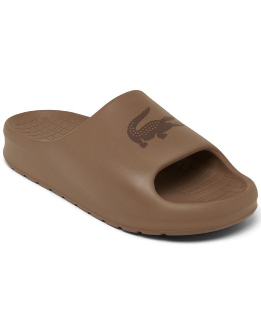 Lacoste Serve 2.0 Slide Sandals from Finish Line Dark