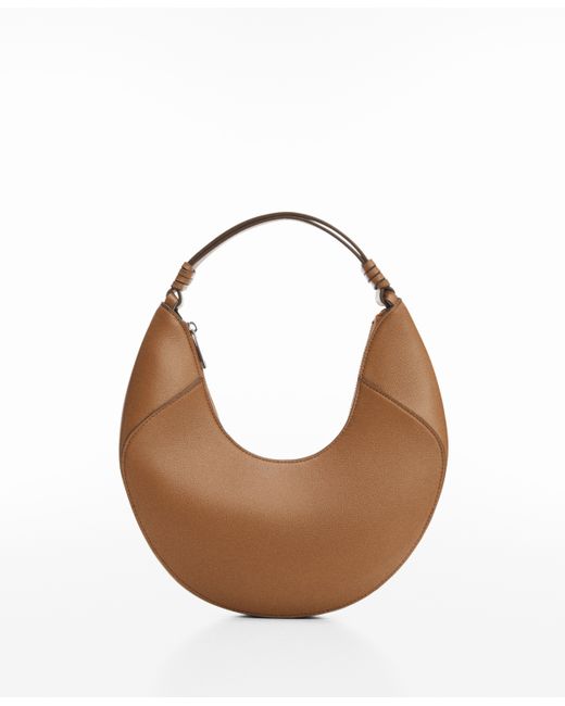 Mango Leather-Effect Shoulder Bag